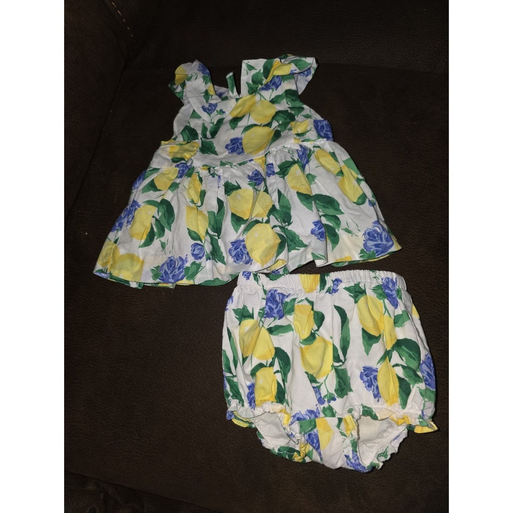 Janie and jack‎ lemon outfit top and bloomers size 3 6 months